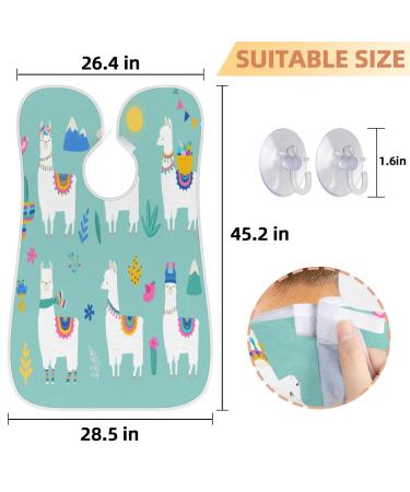 Cute Alpacas Beard Bib Apron for Men | Waterproof Hair Catcher & Grooming Cape with Suction Cups | Perfect Gifts for Shaving & Trimming - Buy Online on GoSupps.com