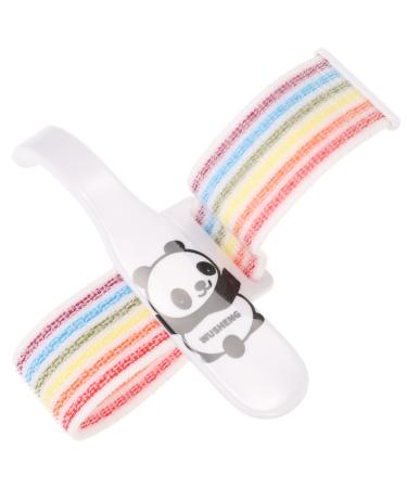 Lurrose Anti-Hook Wrist Brace Students Pens Corrector Writing Trainer Kids Tools Double Layer Fineknit Nylon Colorful 10.5X7X3.5CM