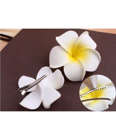 Buy cuhair 3pcs Plumeria Hair Clips for Women & Girls | Stylish Hair Accessories - Buy Online on GoSupps.com
