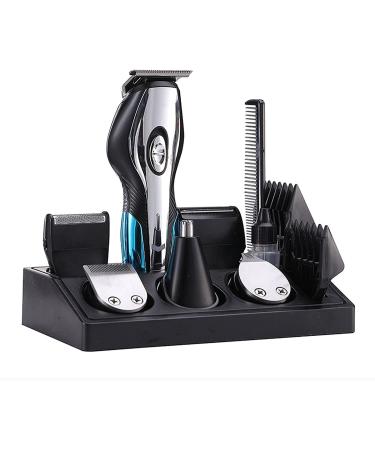 Pro Hair Clipper Professional Hair Cutting Kit Electric Hair Clippers Hair Trimmer Barber Kit with USB Rechargeable 6 in 1 Electric Shaver Beard Trimmer Men Grooming Kit for Barber