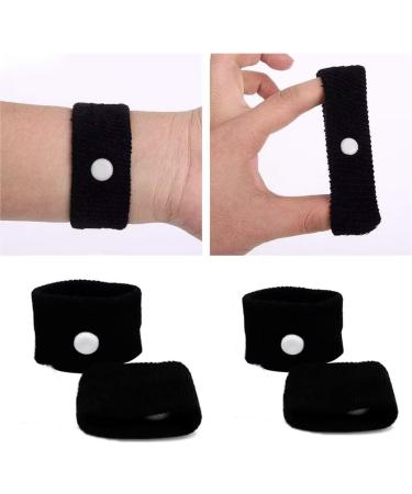 Acupressure Tape & Bracelets for Nausea Relief | 4-Pair Set | Pregnancy & Motion Sickness Support - Buy Online on GoSupps.com