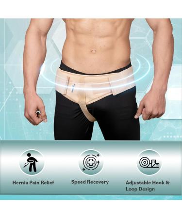 Wonder Care Hernia Belt Right - Inguinal Support Brace & Underwear for Men (XXL 44-48) - Comfortable Hernia Truss - Buy Online on GoSupps.com