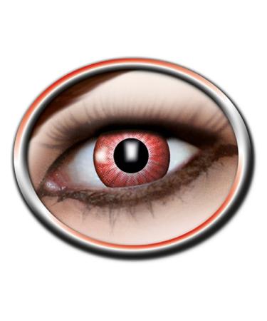 Zoelibat Eyecatcher motif lenses - Electro Red m19 - colored 3-month contact lenses - for devil Halloween and cosplay costumes - Buy Online on GoSupps.com