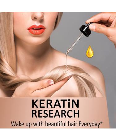 Keratin & Argan Oil Hair Serum - Repair Nourish & Shine - 4oz Healing Treatment for Damaged Hair - Buy Online on GoSupps.com