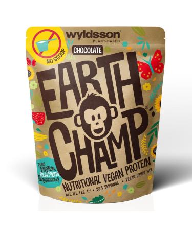 Vegan Protein Powders (No Scoop Included) 1kg - EarthChamp by Wyldsson - Plant Based Chocolate Protein Powder Shake - Dairy Free - Lactose Free (Choc) Chocolate 1 kg (Pack of 1)