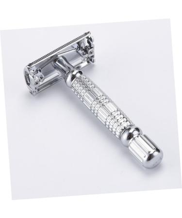 Beaupretty Vintage Double Edge Safety Razor - Chrome Plated Manual Shaver & Mustache Razor for Face - Old Fashioned Alloy Holder - Buy Online on GoSupps.com