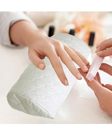 Nail Arm Rest Nail Cushion Hand Rest Washable PU Leather Manicure Hand Rest Cushion for Nails Art Salon and Home DIY Nail Decor White Hand Rest Pillow - Buy Online on GoSupps.com