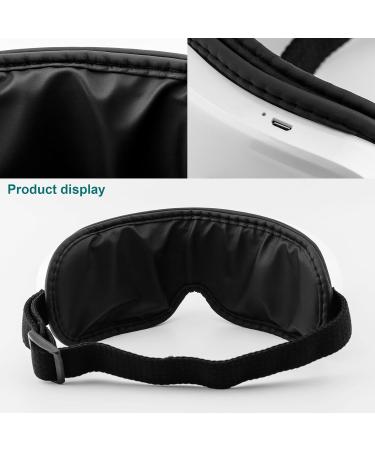 Rechargeable Eye Massager with Heating Vibration & Bluetooth Music 5 Massage Modes for Eye Pain Relief Dry Eye Improvement & Better Sleep - Buy Online on GoSupps.com