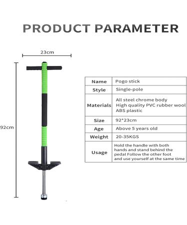 Pogo Stick for Kids Age 5+ | 40-80 Lbs | Easy Grip for Boys and Girls | Outdoor Fun (Green) - Buy Online on GoSupps.com