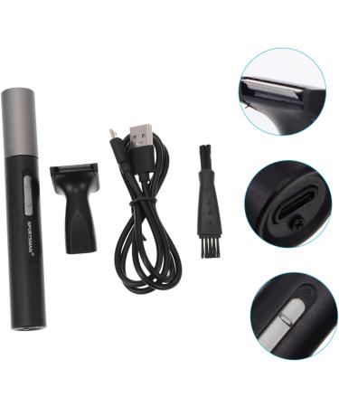 Ipetboom Electric Nose Hair Trimmer for Men - Facial Cleaner & Vibrissa Clipper Compact 13x1.6cm Black - International Shipping Available - Buy Online on GoSupps.com