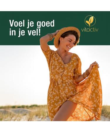 Vitactiv Natural Nutrition VITACTIV Cellulite Complex connective tissue capsules high dose with collagen amino acids natural bamboo silicon and vitamins 90 capsules - Buy Online on GoSupps.com