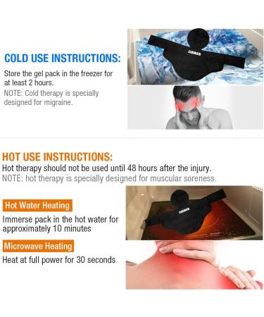 Arris Ice Cap for Headaches & Migraines - Pain Relief Gel Ice Bag for Hot/Cold Therapy Tension Sinus Relief Chemo Menopause - Buy Online on GoSupps.com