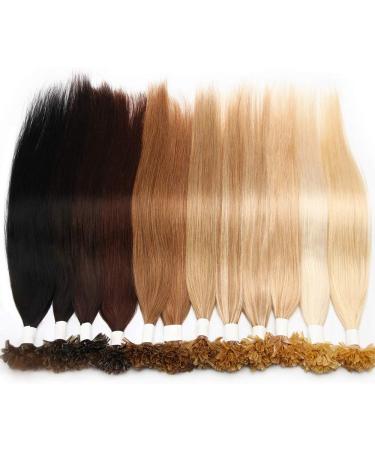 24" Pre Bonded Human Hair Extensions 100 Strands #4 Medium Brown (50g) - Buy Online on GoSupps.com