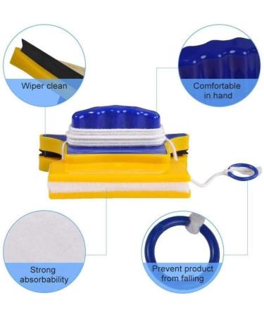 Double-sided magnetic window cleaner wiper brush Useful glass surface cleaning tool - Buy Online on GoSupps.com