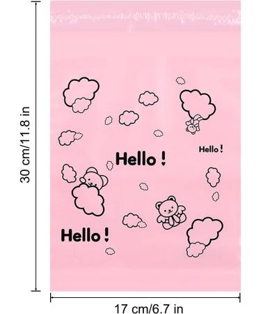 100 Pink Cartoon Sanitary Napkin Disposal Bags with Self-Adhesive Strip Seal - Odor Control for Tampons and Pads - Buy Online on GoSupps.com