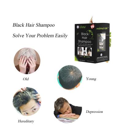 10-Bag/Box Black Semi-Permanent Hair Color Shampoo - Instant Hair Dye - Buy Online on GoSupps.com