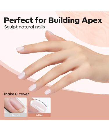 Modelones Milky White Builder Gel - 8-in-1 Nail Strengthener & LED Hard Gel - 15ML Bottle - Gift for Women - Buy Online on GoSupps.com