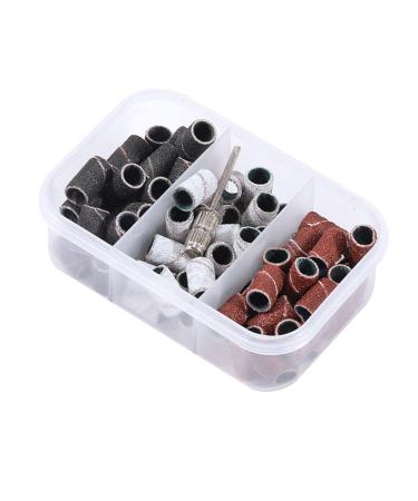 Nail SandingBands Professional Drill Bits Set 210/ SandingBands for Acrylic Gel Nails Dip Powder Nails and Manicure Pedicure B: Boxed sand ring HZSQ-02
