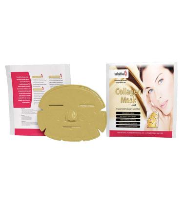 5x Infinitive Beauty 24k Gold Powder Gel Collagen Face Mask - Anti-Aging Moisturizing Hydrating & Whitening - Buy Online on GoSupps.com