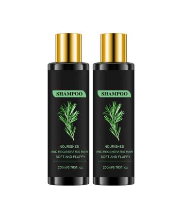2 Pcs Rosemary Hydrolyzed Keratin Shampoo Rosemary Leaf Oil Shampoos Soft and Fluffy Cleansing Shampoos for Men and Women