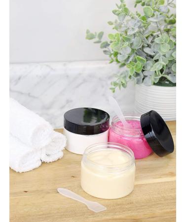 24-Pack Cornucopia 4oz Clear Plastic Jars with Labels, Lids & Spatulas - BPA-Free Containers - Buy Online on GoSupps.com