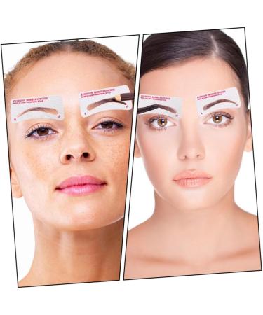 MAGICLULU 480 Pcs Eyebrow Stickers Eyebrow Card Brow Makeup Stencil Non-woven Fabric White Disposable Tool - Buy Online on GoSupps.com