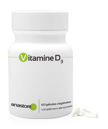Vitamin D3 x 25 µg (1000 IU) / 60 capsules x 100% vegetable origin