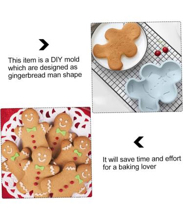 COHEALI 2pcs Silicone Mold Silicone Candy Mold Gingerbread Men Candy Mold Cartoon Shaped Mold Fudge Dessert Assorted Color 1 21.2X16.4X3CM - Buy Online on GoSupps.com