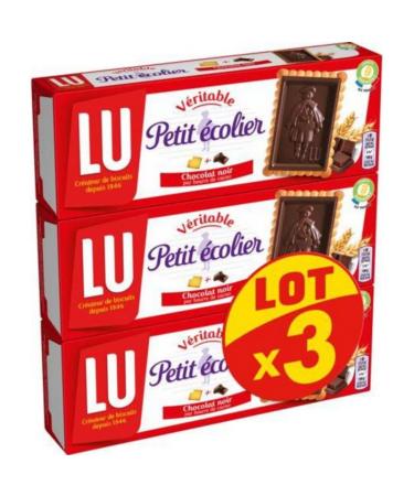 Petit Ecolier Dark Chocolate Cookies - Pack of 3 packs of 150g
