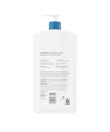 Lubriderm Daily Moisture Lotion + Pro-Ceramide with Shea Butter & Glycerin Helps Moisturize Dry Skin Hydrating Face Hand & Body Lotion Light Scent Non-Greasy Twin Pack 24 fl. oz 2 Pack - Buy Online on GoSupps.com