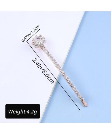 Wendalern Hair Barrettes for Women Bling Crystal Duckbill Clip Non-Slip Hair Clip for Thick Thin Hair Sparkly Gemstone Wedding Bridal Hair Hairpin Accessories for Styling Sectioning White - Buy Online on GoSupps.com