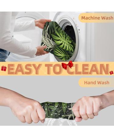 Tropical Plant Leaves Beard Bib Apron - Hair Catcher for Men | Perfect Gift for Dads & Husbands | Premium Beard Bib with Suction Cups - Buy Online on GoSupps.com