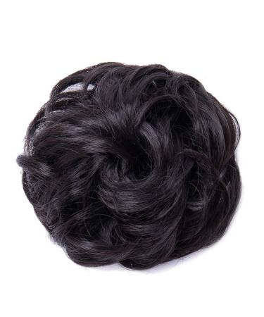 Synthetic Fungus Hair Curly Hair Extension Set Ponytail Hair Tail Wig Curly Hair China Dark brown