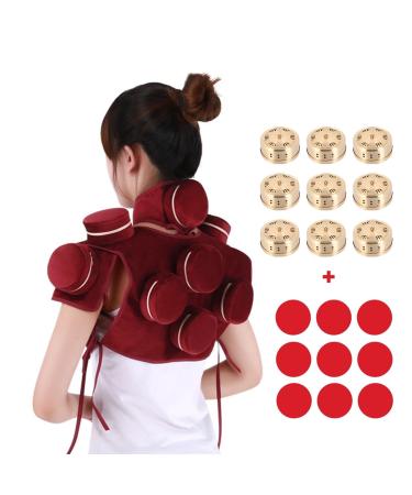 Nichoy moxibusion heating bag moxibustion-box cover copper-moxa box cleaning bag moxibusion heating units for waist neck knee shoulder back (a)