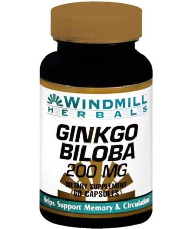 Windmill Herbals Ginkgo Biloba 200 mg Capsules 60 Capsules