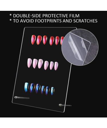 Nail Display Rack Nail Art Display Stand Frame Nail Tip Colors Rack Support Showing Board (Small) - Buy Online on GoSupps.com