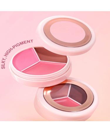 Cream Blush for Cheeks | Waterproof and Long-Lasting Face Makeup Blush Lip and Cheek Balm | For Dates Travel Evenings Holidays and Parties - Buy Online on GoSupps.com