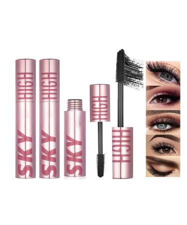 4D/5D Waterproof Lengthening Curling Mascara 4d Sky Mascara Millionlemon Black and Waterproof Smudge Proof Long Lasting Thicking Curling Mascara (2pcs)