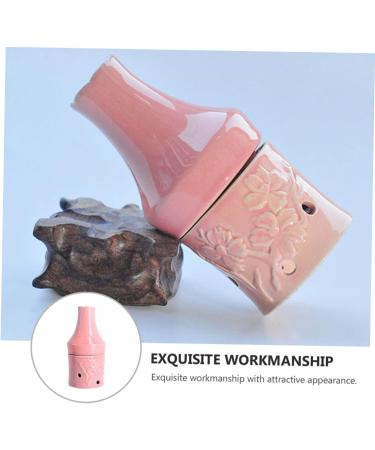 FOMIYES Peach Blossom Moxibustion Ceramic Bottle - Unique Moxa Heating Tank for Muscle Relief - Pink Moxibustion Pot for International Shipping - Buy Online on GoSupps.com