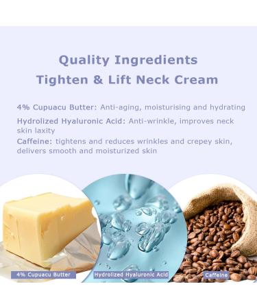 Neck Firming Cream | Anti-Wrinkle Moisturizer for Smooth Tight Skin | Reduce Fine Lines & Wrinkles (1.7 oz - Buy Online on GoSupps.com