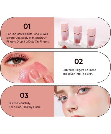 Smooth Cream Blush Makeup Creamy Liquid Blush for Cheeks Burden-free long-wearing smudge-proof natural-looking glossy finish (06) - Buy Online on GoSupps.com