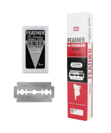 Feather Double Edge Safety Razor Blades 100 Count 100 Count (Pack of 1)