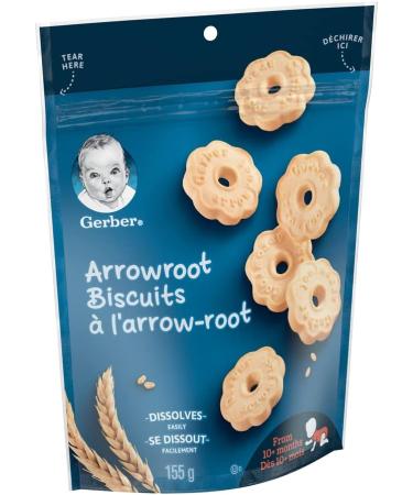 Gerber Arrowroot Biscuits Toddler Snacks 155-Gram Arrowroot 155 Gram - Buy Online on GoSupps.com