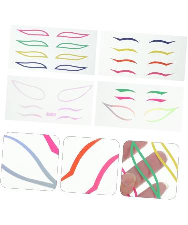  Didiseaon Didiseaon Set of 4 Colorful Eyeliner Stickers Waterproof Eyeliner Stickers Eye Makeup - Buy Online on GoSupps.com