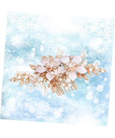 FRCOLOR Accessories Bridal Side Comb wedding hair side comb bridal hair comb gold flower Wedding comb Bride Insert Comb prom headpiece wedding hair accessories crystal rhinestones Comb - Buy Online on GoSupps.com