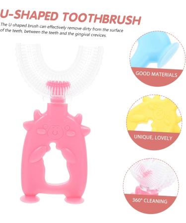 Magiclulu 24-Pack U-Shaped Soft Children's Toothbrushes - Gentle Cleaning for Kids' Dental Care - Buy Online on GoSupps.com