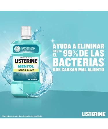 Listerine - Enjuague Bucal Mentol Sabor Suave 500 ml - Buy Online on GoSupps.com