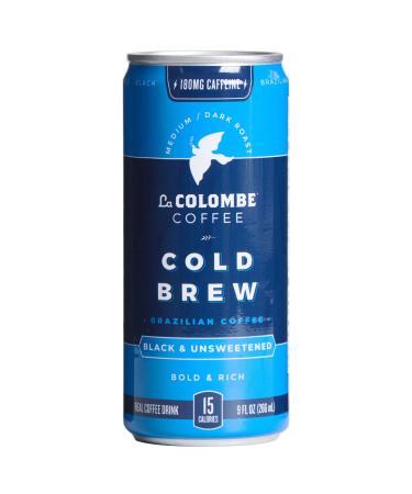 La Colombe Brazilian Cold Brew - 9 Fl. Oz. 4 Pack - 100% Arabica, Single-Origin, Cold Pressed Espresso Coffee, 15 Calories, Double-Filtered, Bold & Rich Coffee, 120mg Natural Caffeine Brazilian 9 Fl Oz (Pack of 4)