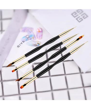 4pcs UV Gel Nail Brush Set - Professional Nail Art Brushes for Home | Gel Brush & Nail Accessories - Buy Online on GoSupps.com