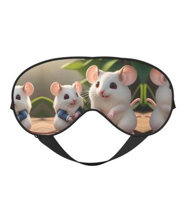 Mother and Child Rats Eye mask Soft Elastic and Adjustable Nighttime Comfort Sleeping mask Suitable for Both Men and Women